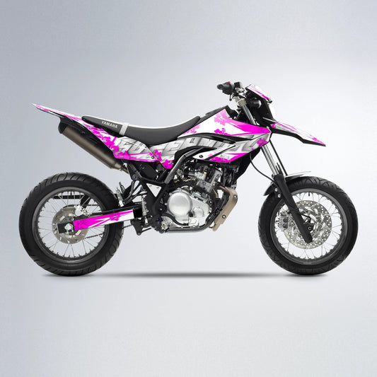 WNICOO Yamaha WR 125X supermoto graphics kit in Pink