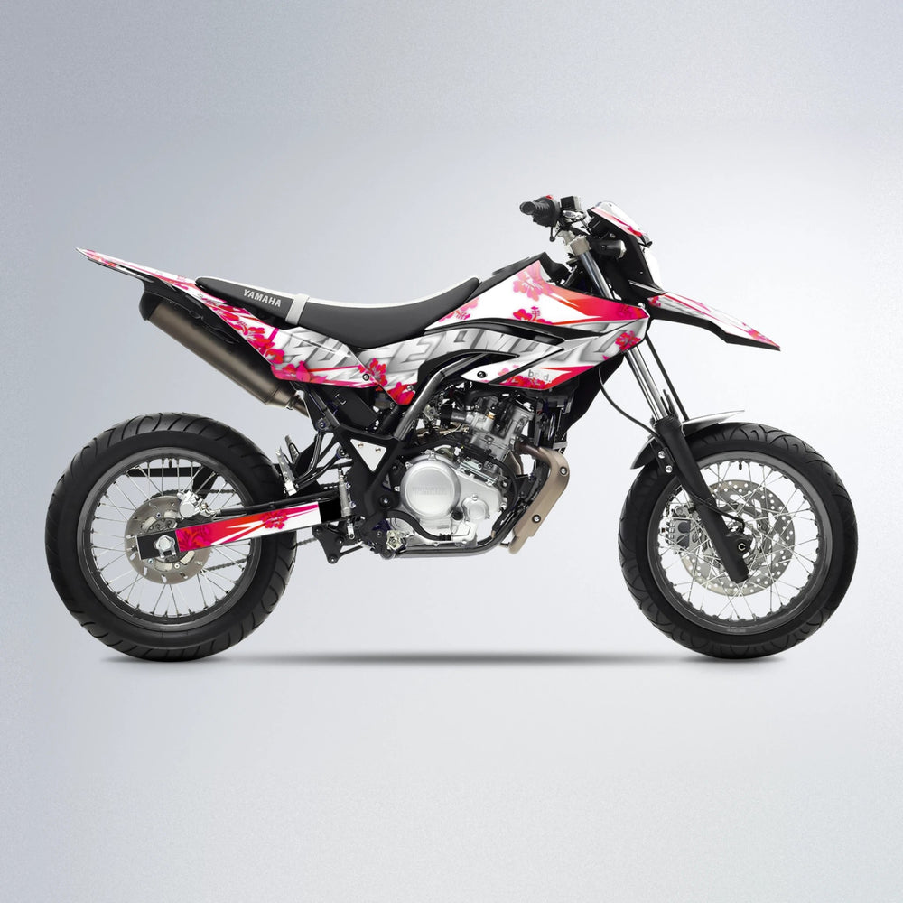 WNICOO Yamaha WR 125X supermoto graphics kit in Red