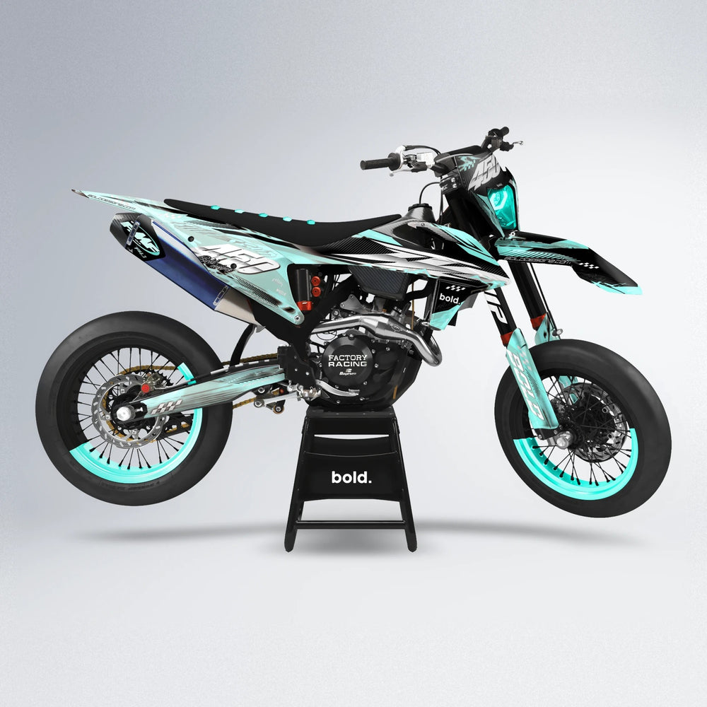WRATH supermoto graphics kit in Mint