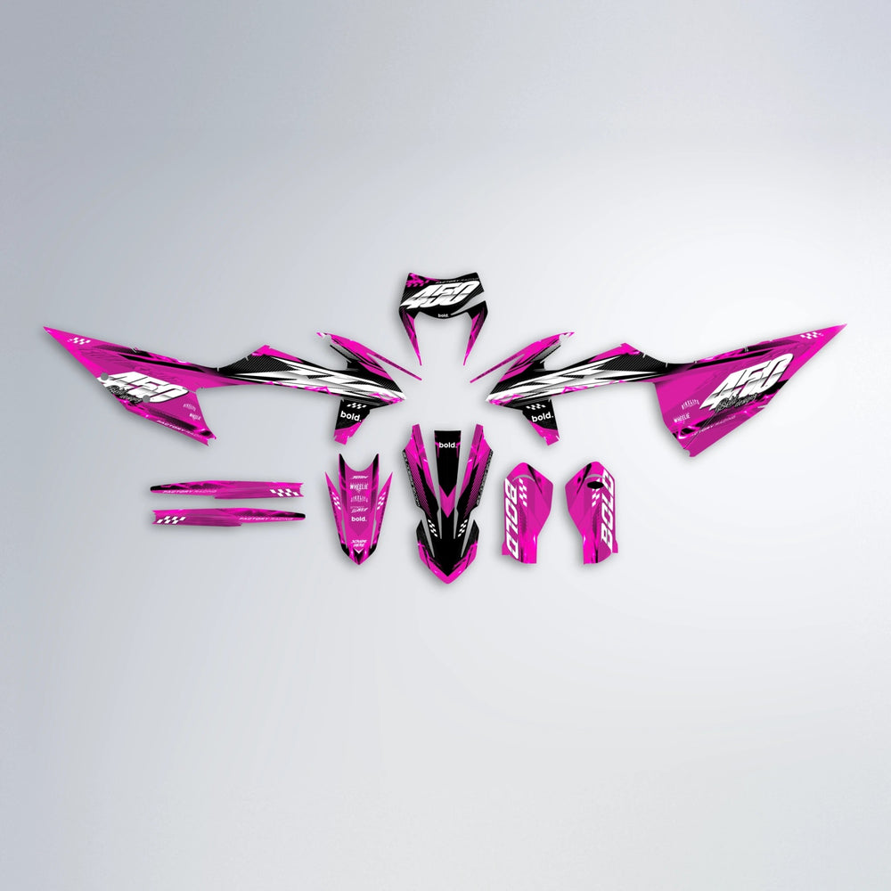 WRATH graphics kit parts layout in Pink
