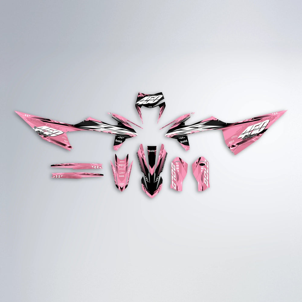 WRATH graphics kit parts layout in Sakura Pink