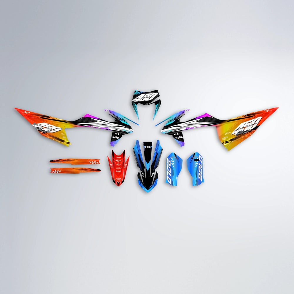 WRATH graphics kit parts layout in Sunset Fade