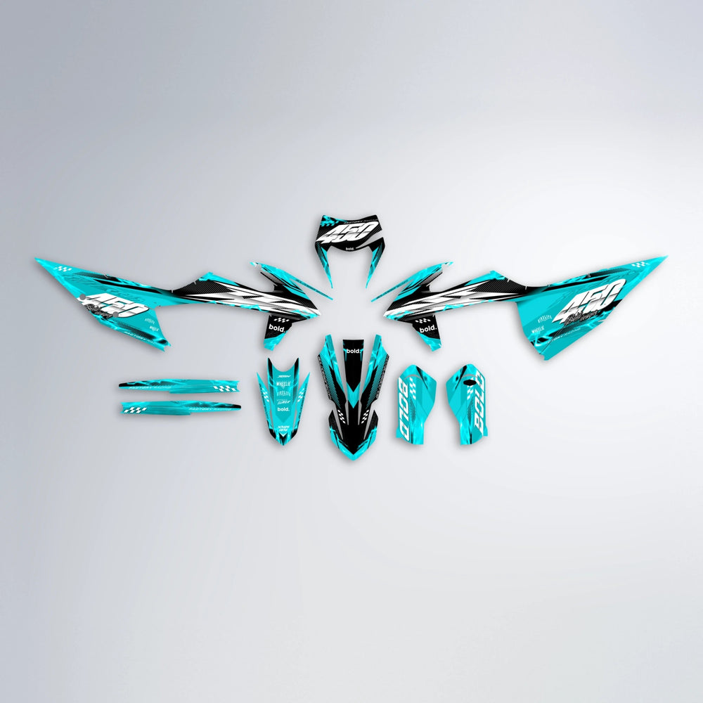 WRATH graphics kit parts layout in Teal