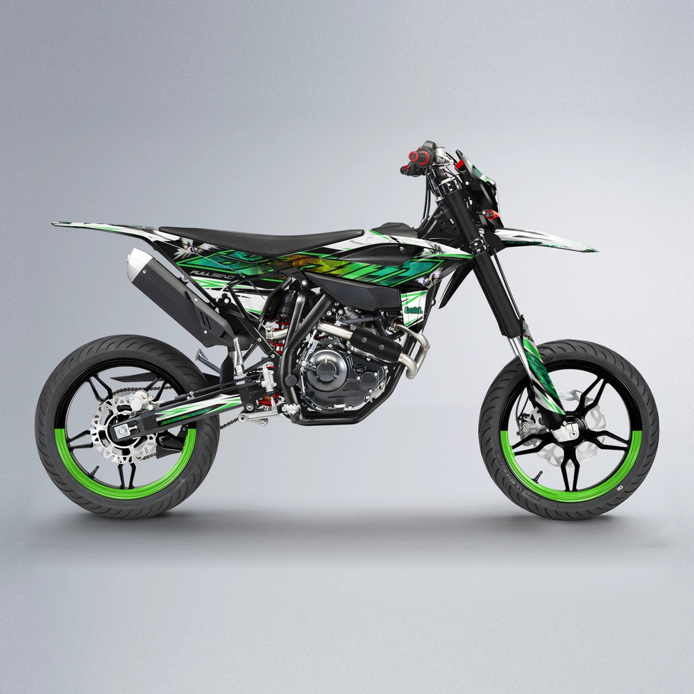 ZAPP Beta supermoto graphics kit in Green