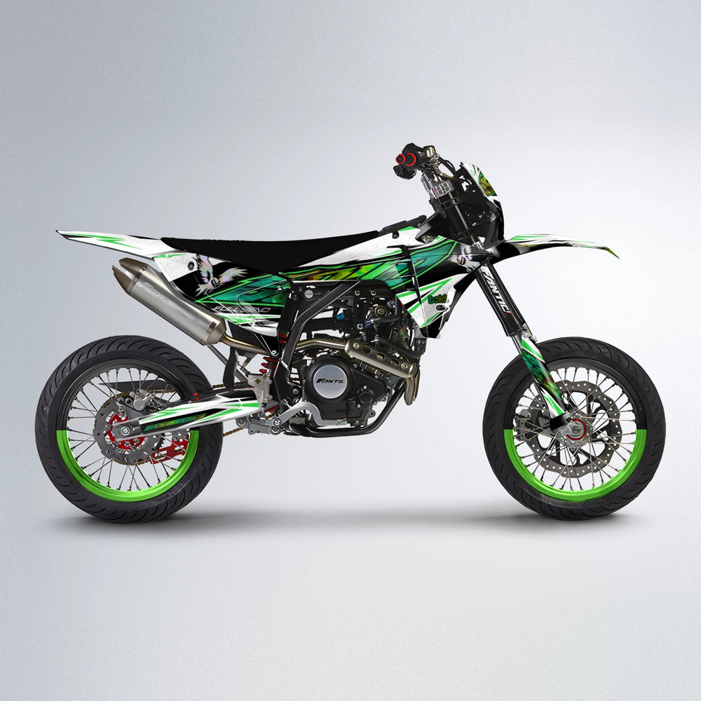 ZAPP Fantic supermoto graphics kit in Green