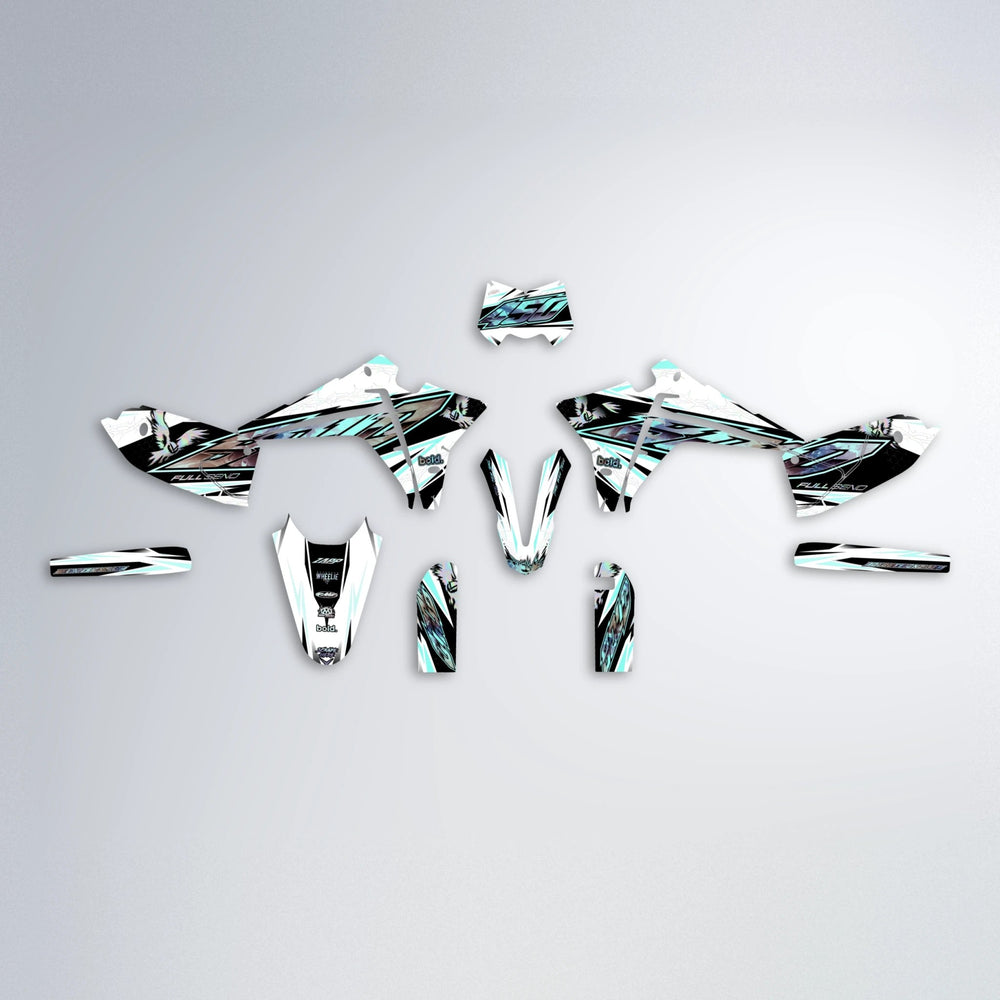 ZAPP Fantic graphics kit parts layout in Mint