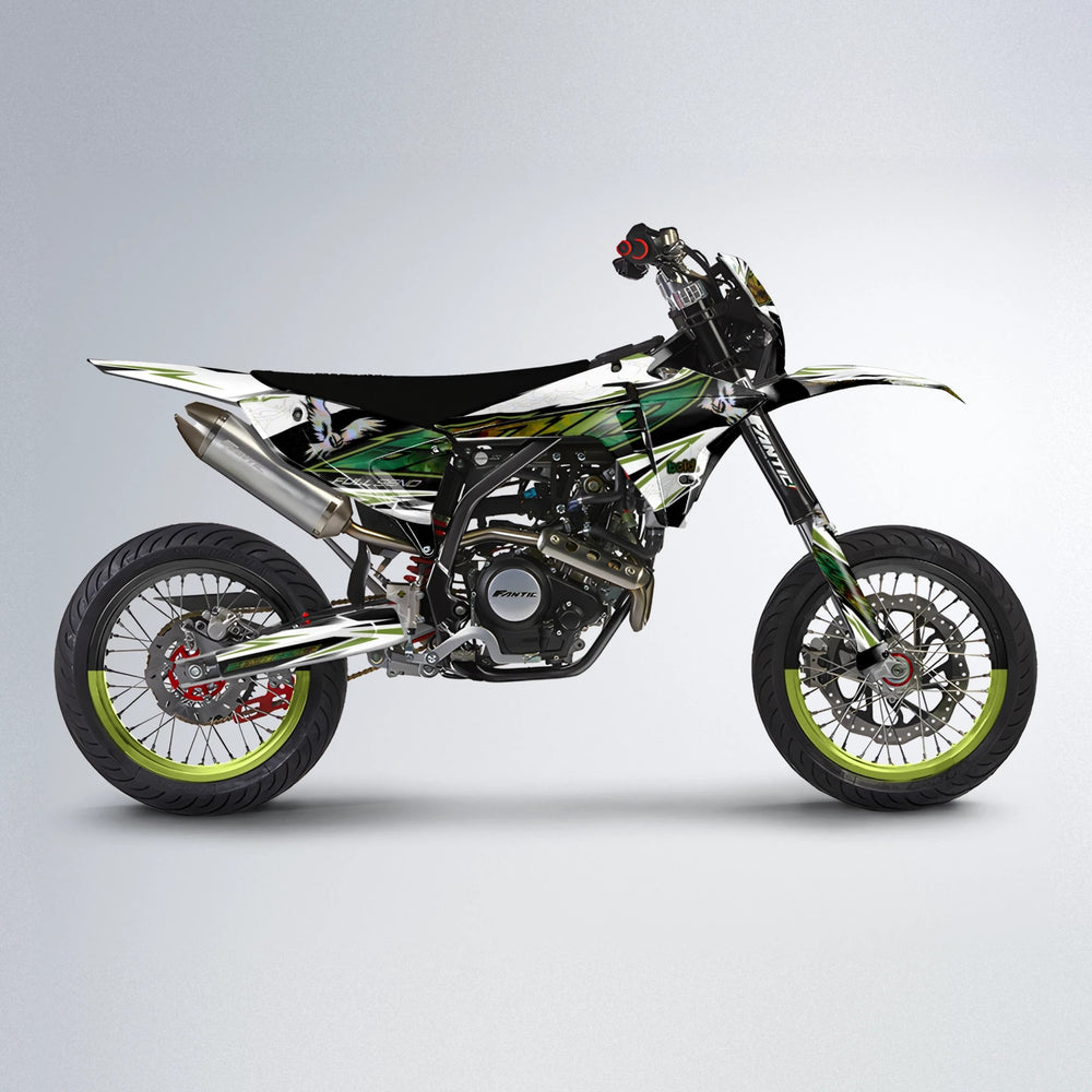 ZAPP Fantic supermoto graphics kit in Olive