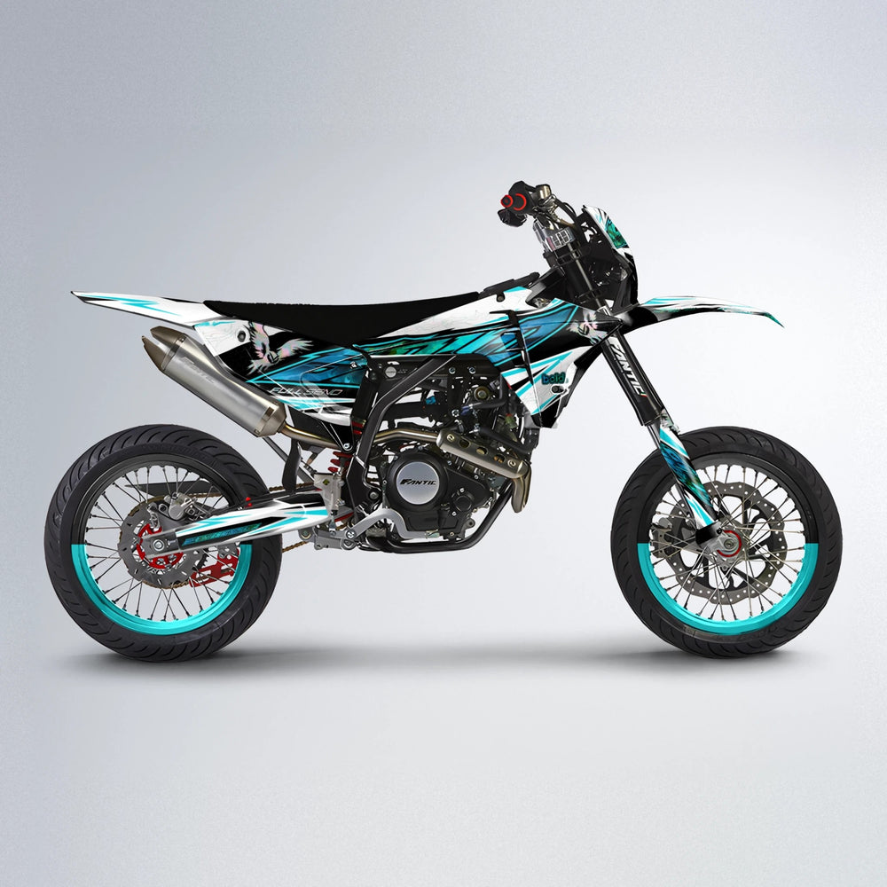 ZAPP Fantic supermoto graphics kit in Teal