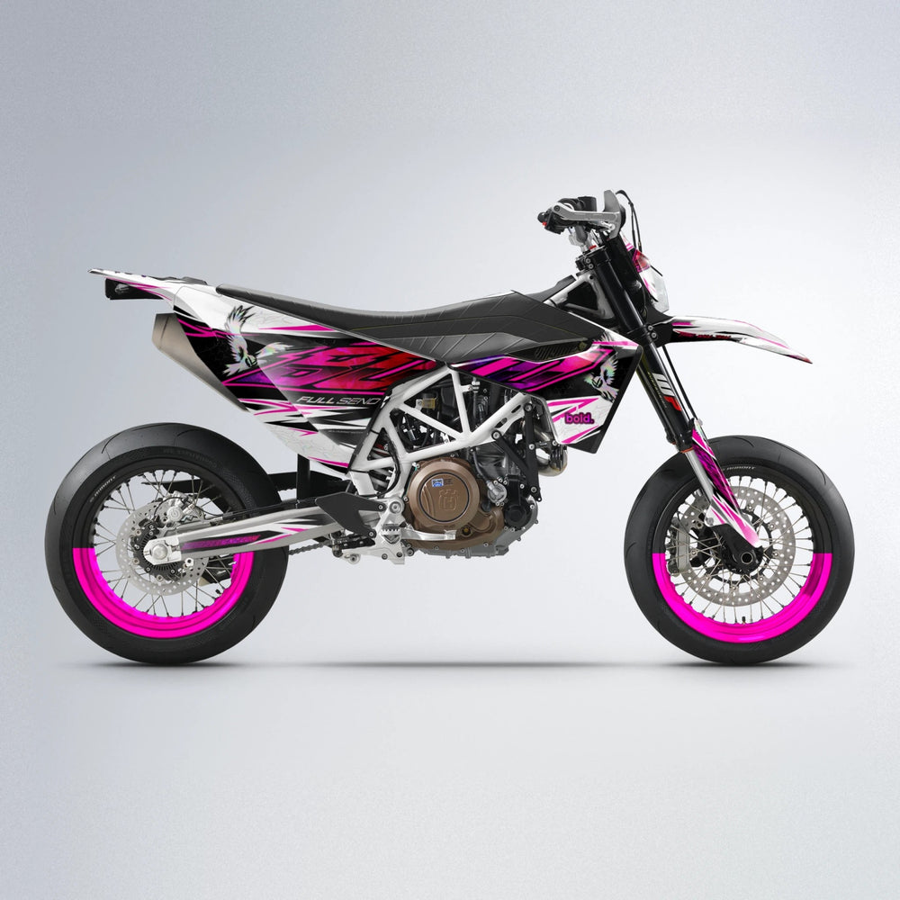ZAPP Husqvarna 701 supermoto graphics kit in Custom Colour