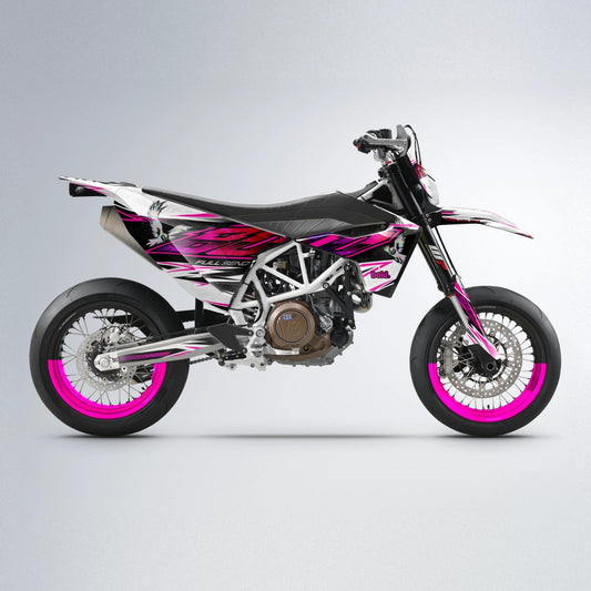 ZAPP Husqvarna 701 supermoto graphics kit in Pink