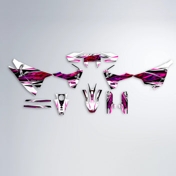 ZAPP Husqvarna 701 graphics kit parts layout in Pink