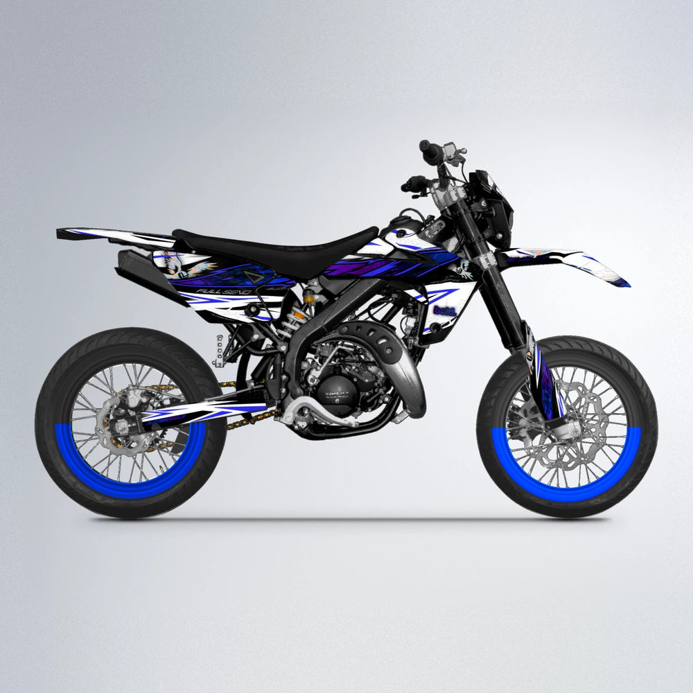 ZAPP Rieju MRT supermoto graphics kit in Blue