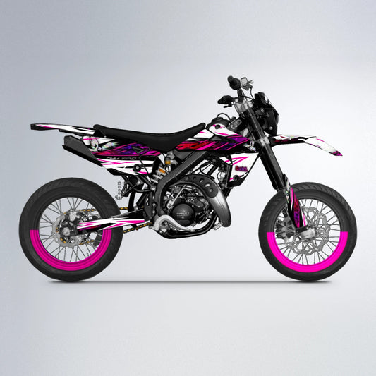 ZAPP Rieju MRT supermoto graphics kit in Pink