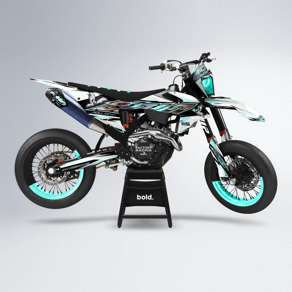 ZAPP supermoto graphics kit in Mint