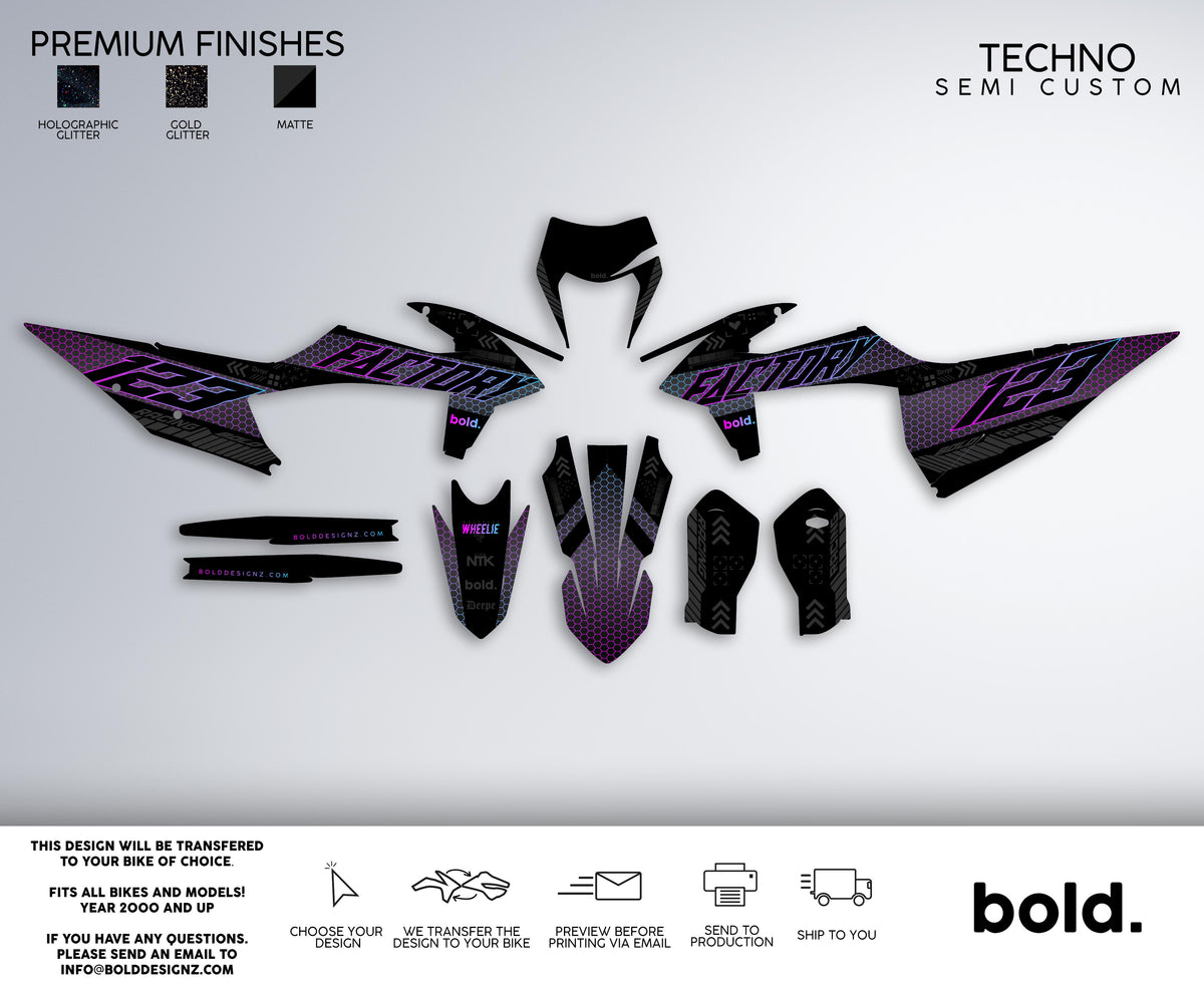 TECHNO - Graphics kit – Bolddesignz