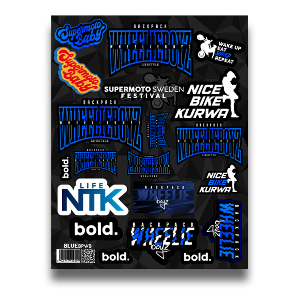 Sticker Sheet - Blue BPWB