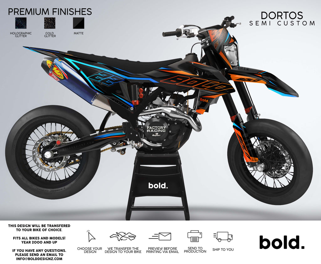 Super moto bike graphics by OMX Graphics - Fully Customisable
