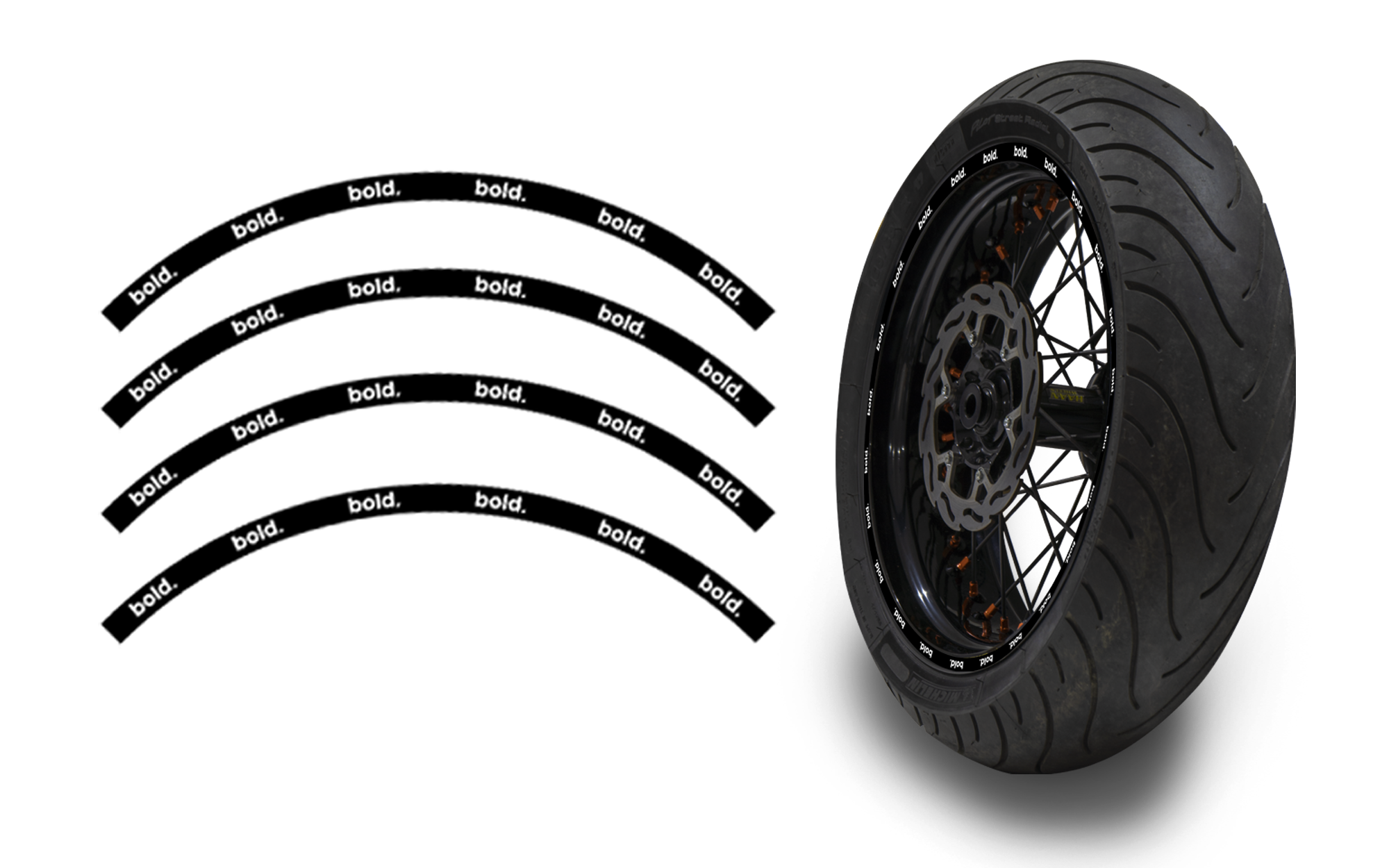 Wheel Stripes - "bold."