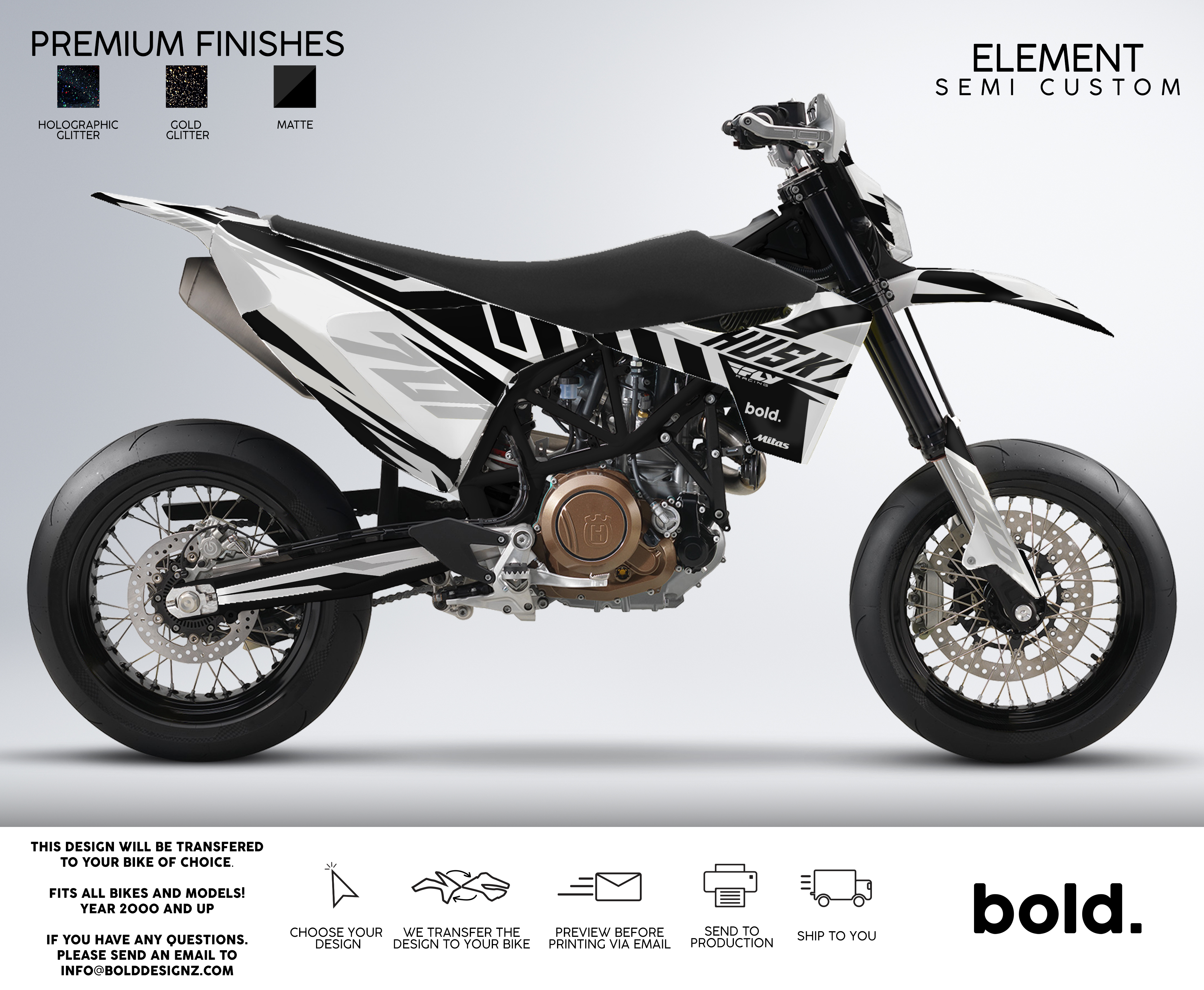 Customising Element Graphics ELEMENT - Graphics kit - Bolddesignz