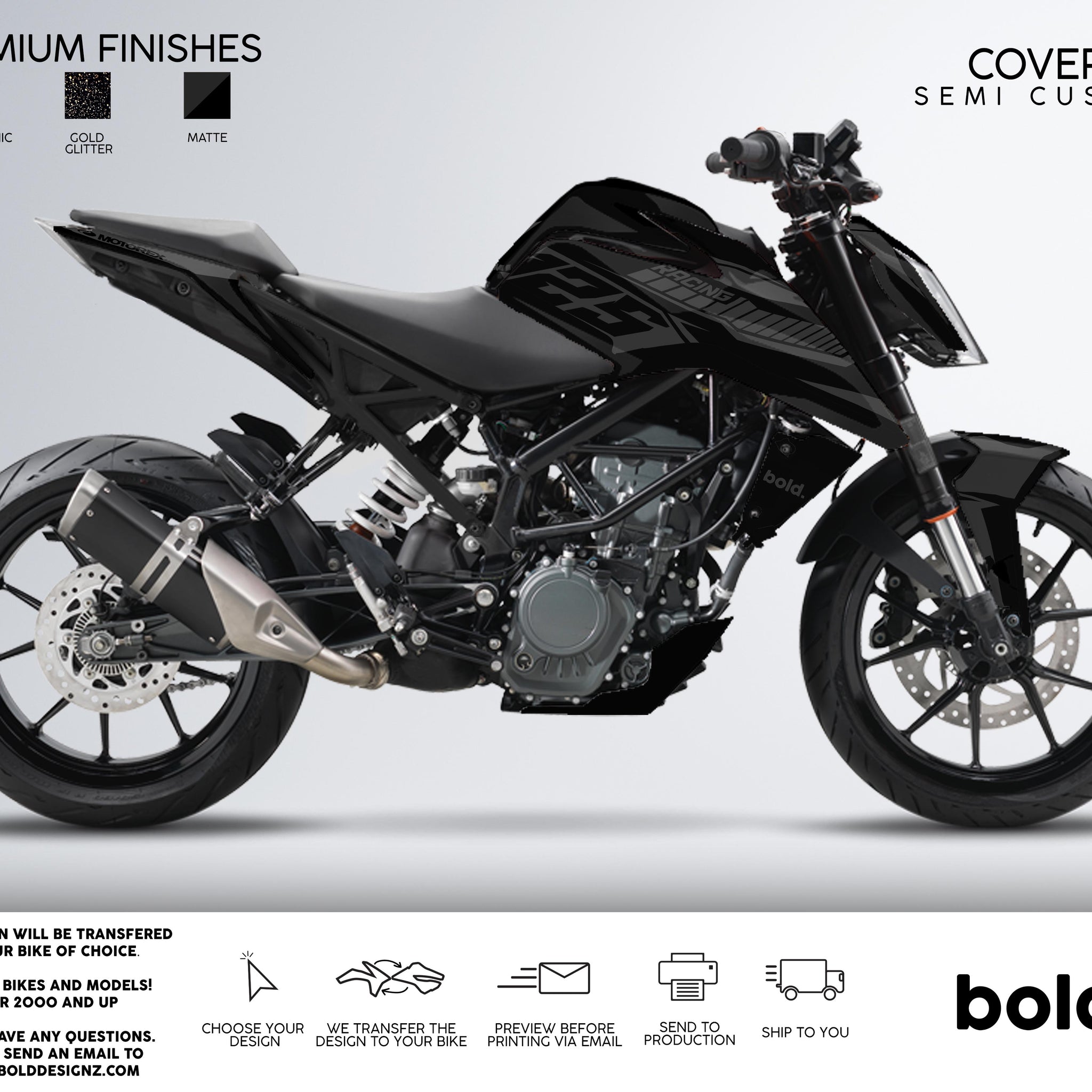COVERT - KTM DUKE Graphics kit