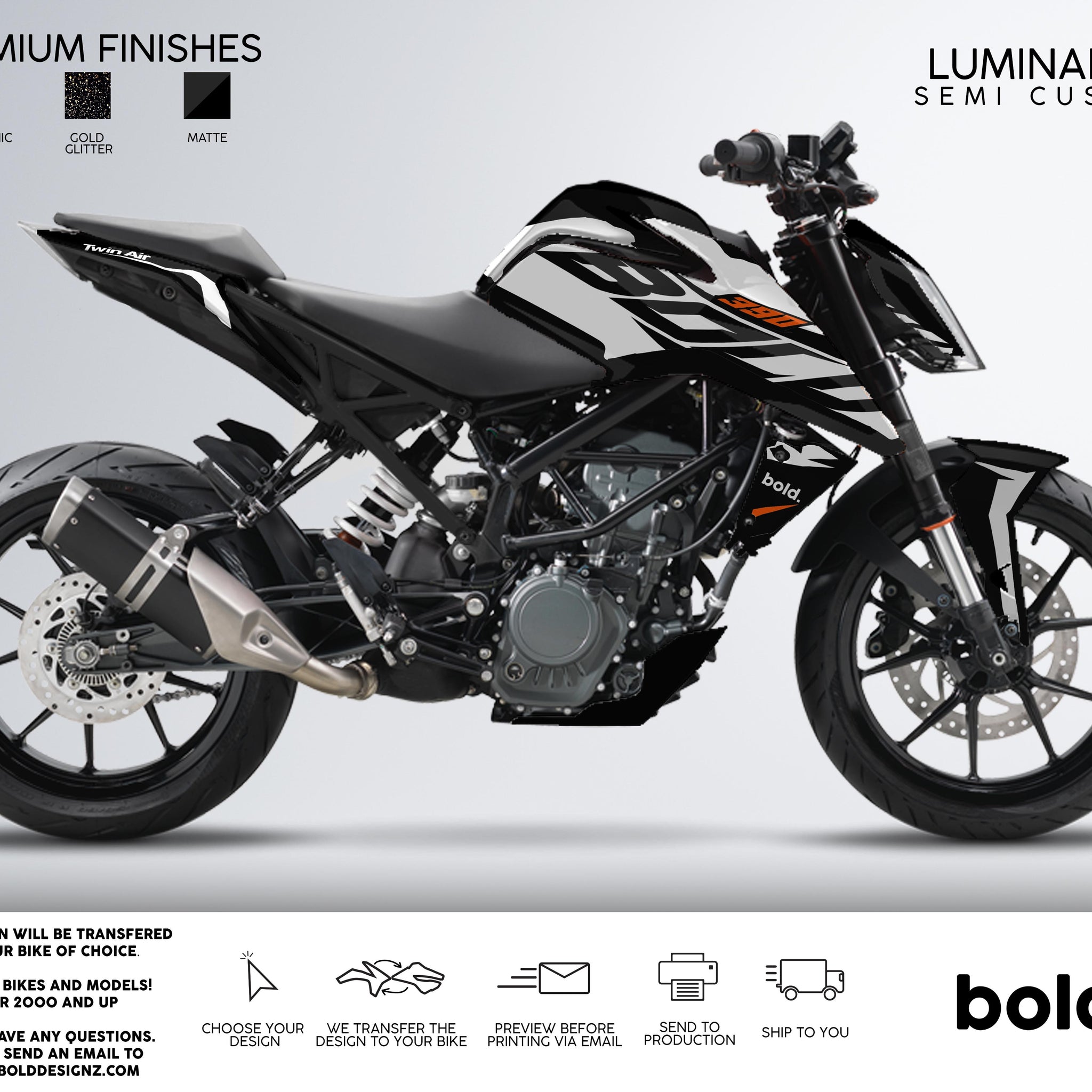 LUMINANCE - KTM DUKE Graphics kit