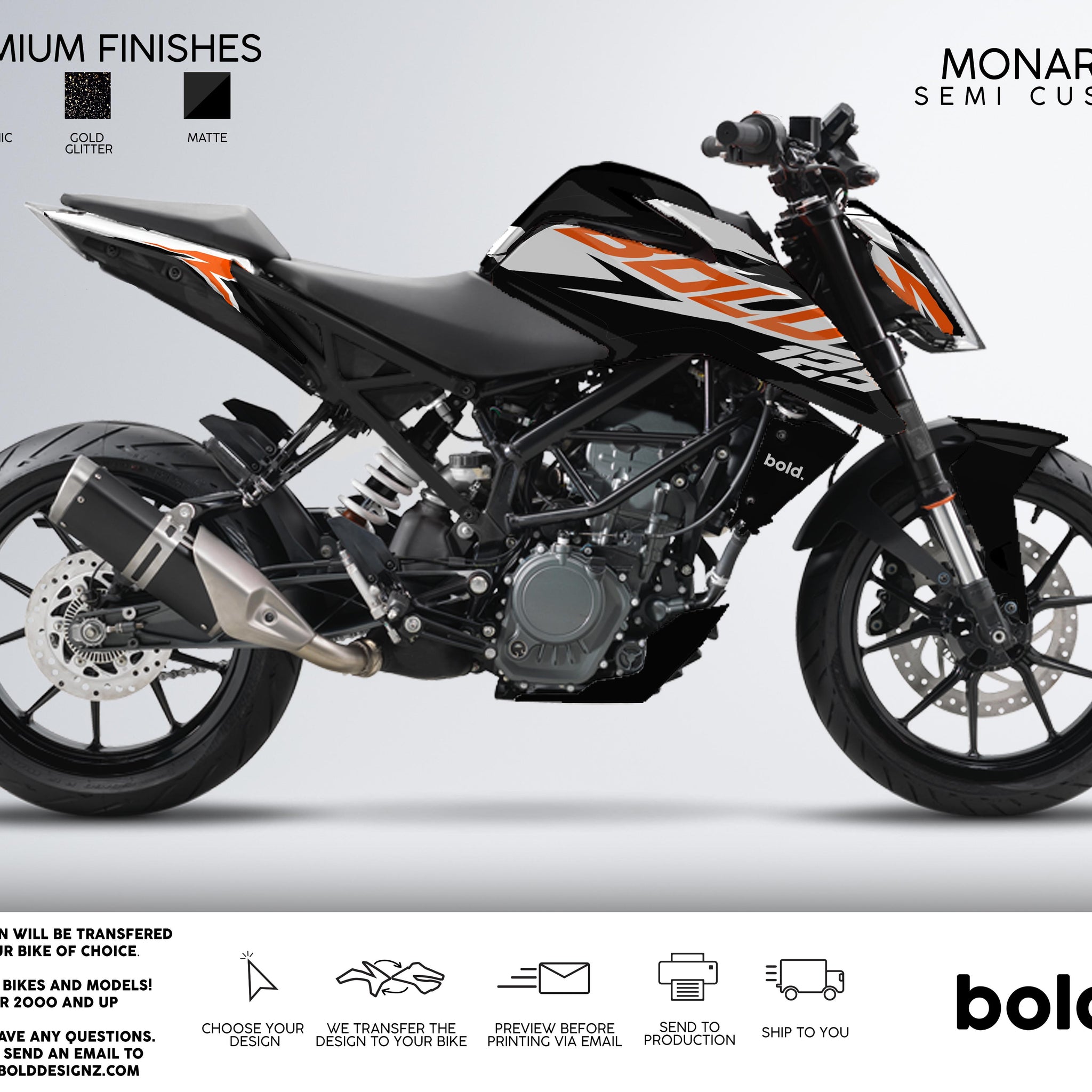 MONARCH - KTM DUKE Graphics kit