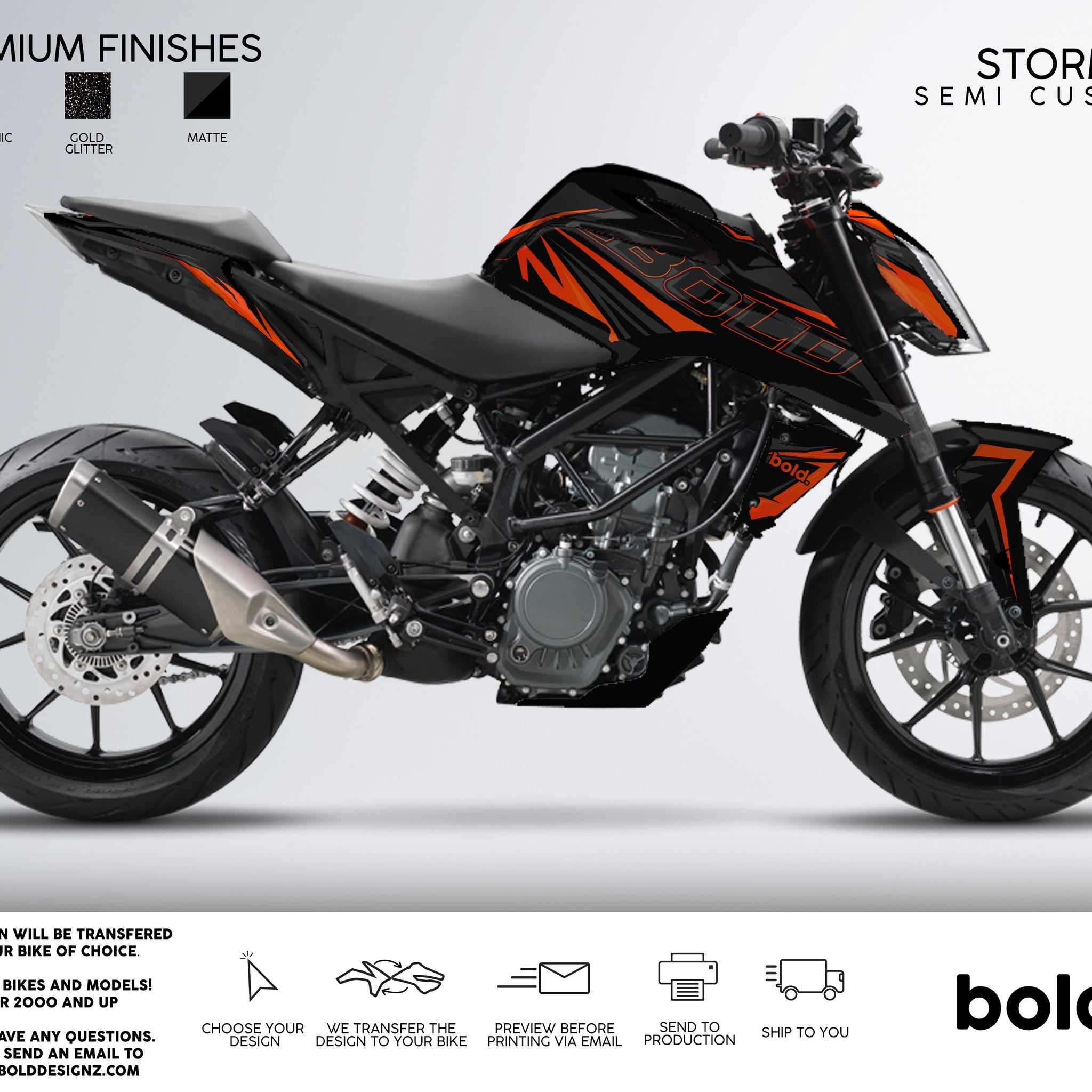 STORM - KTM DUKE Graphics kit