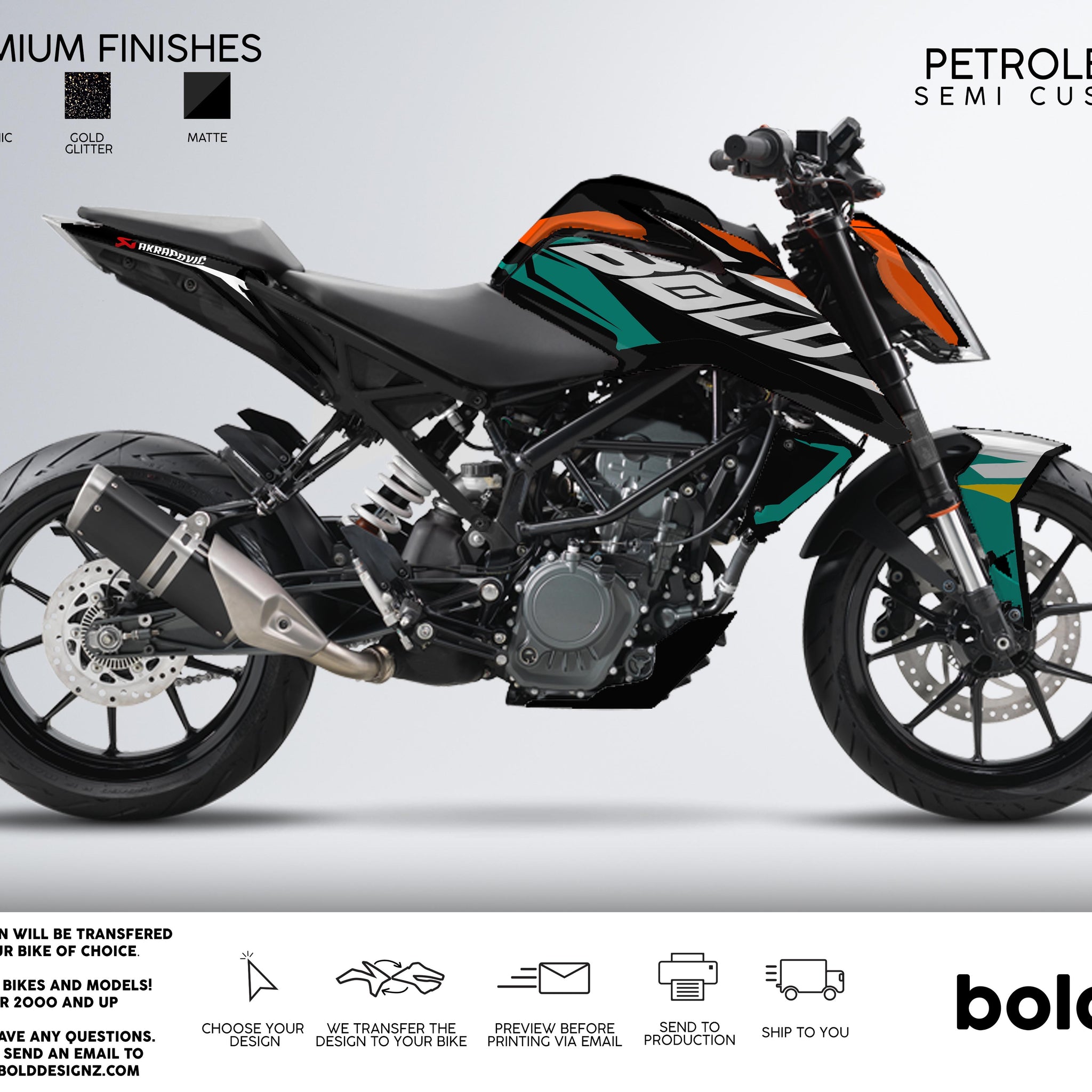 PETROLEUM - KTM DUKE Graphics kit