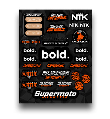 Sticker Sheet - Orange
