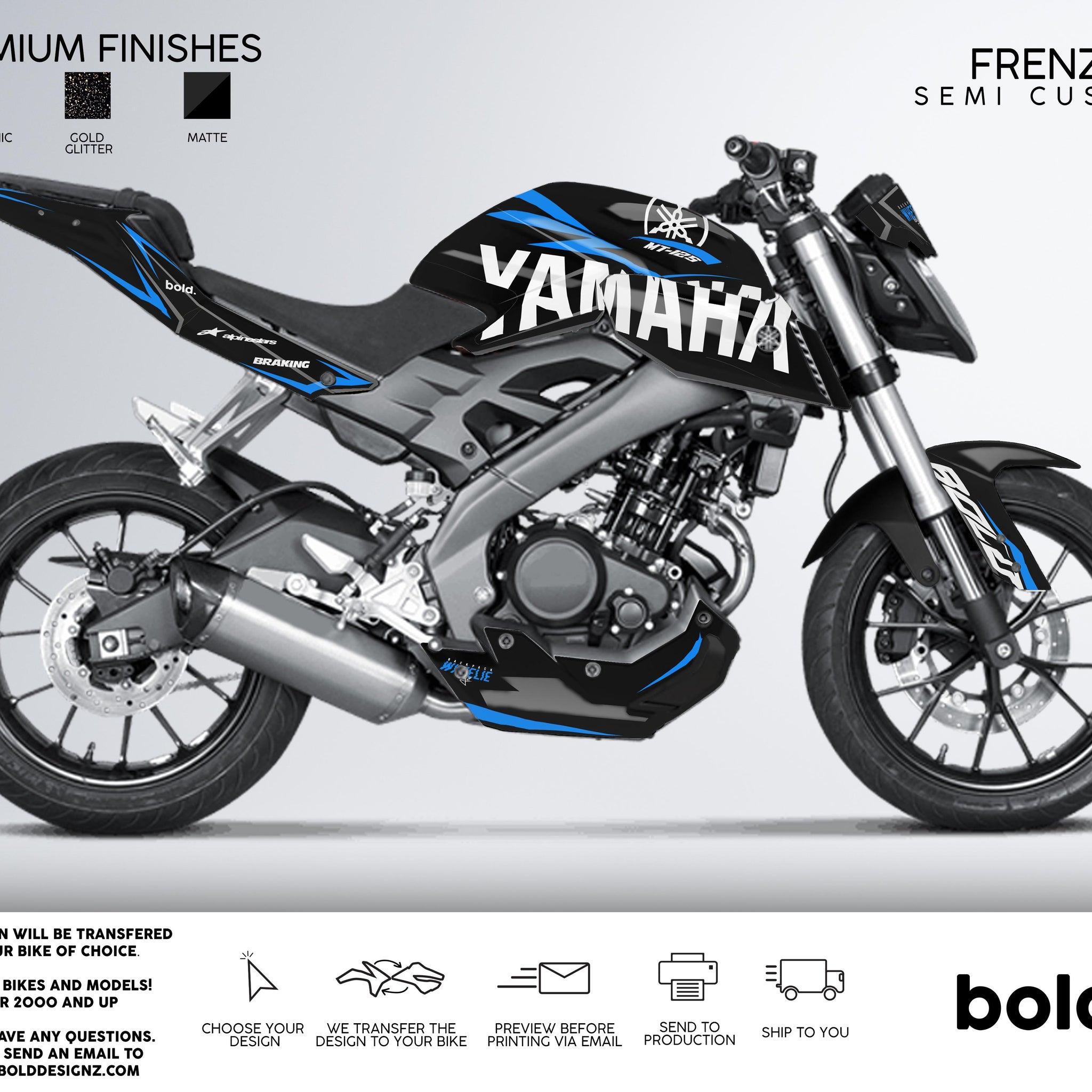 FRENZY - YAMAHA MT Graphics kit