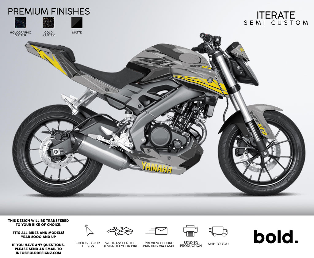 Kit Déco Moto Replica Yamaha MT 125 60th Anniversary| MT 125