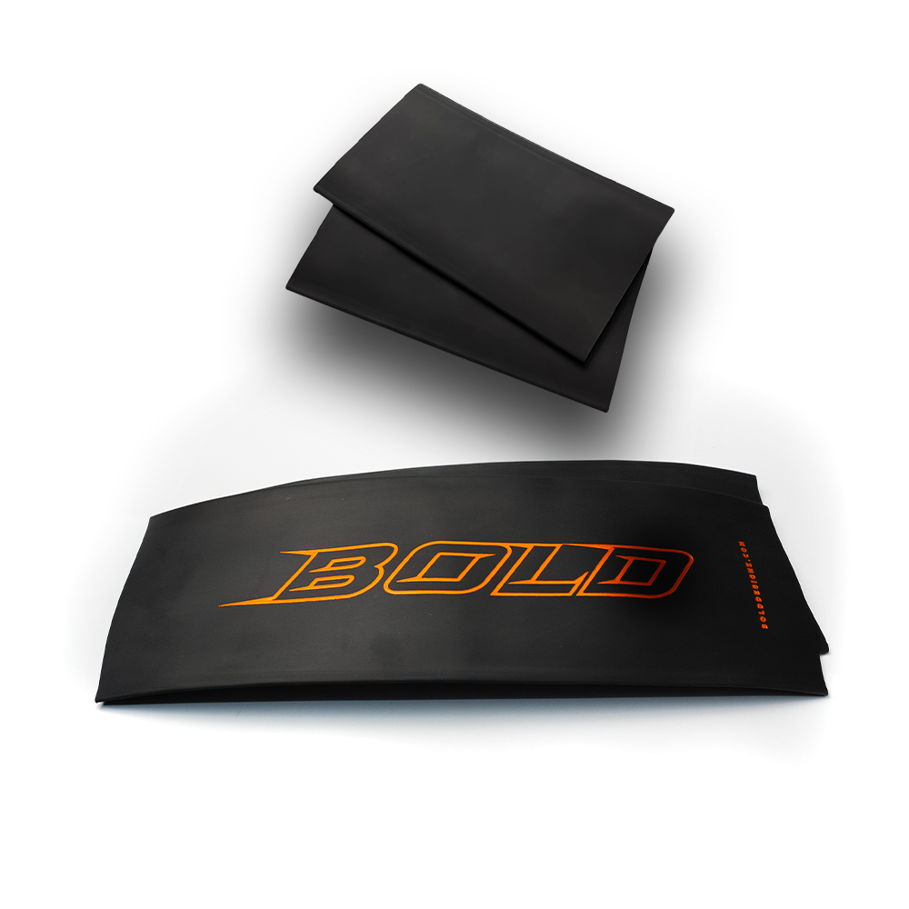 Orange Fork Covers - Full Set (Blacked Out Forks)