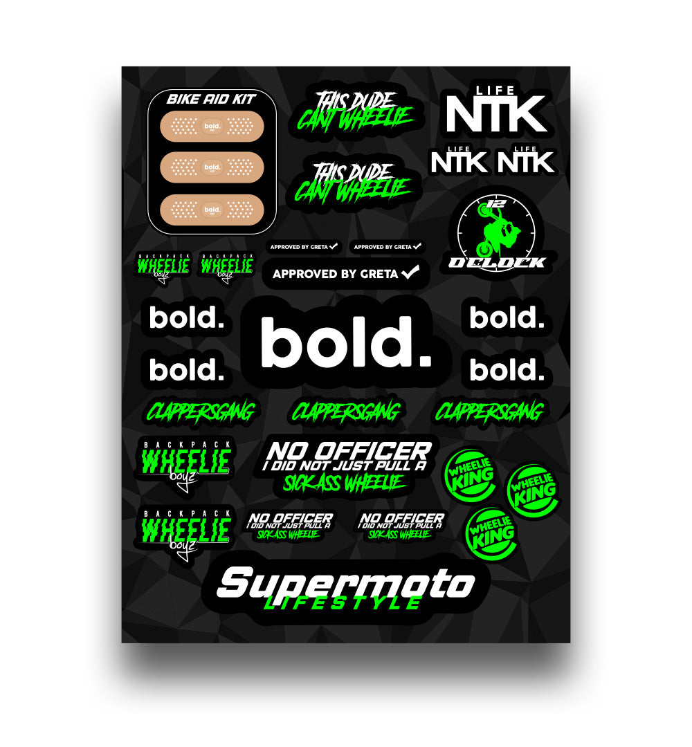 Sticker Sheet - Green