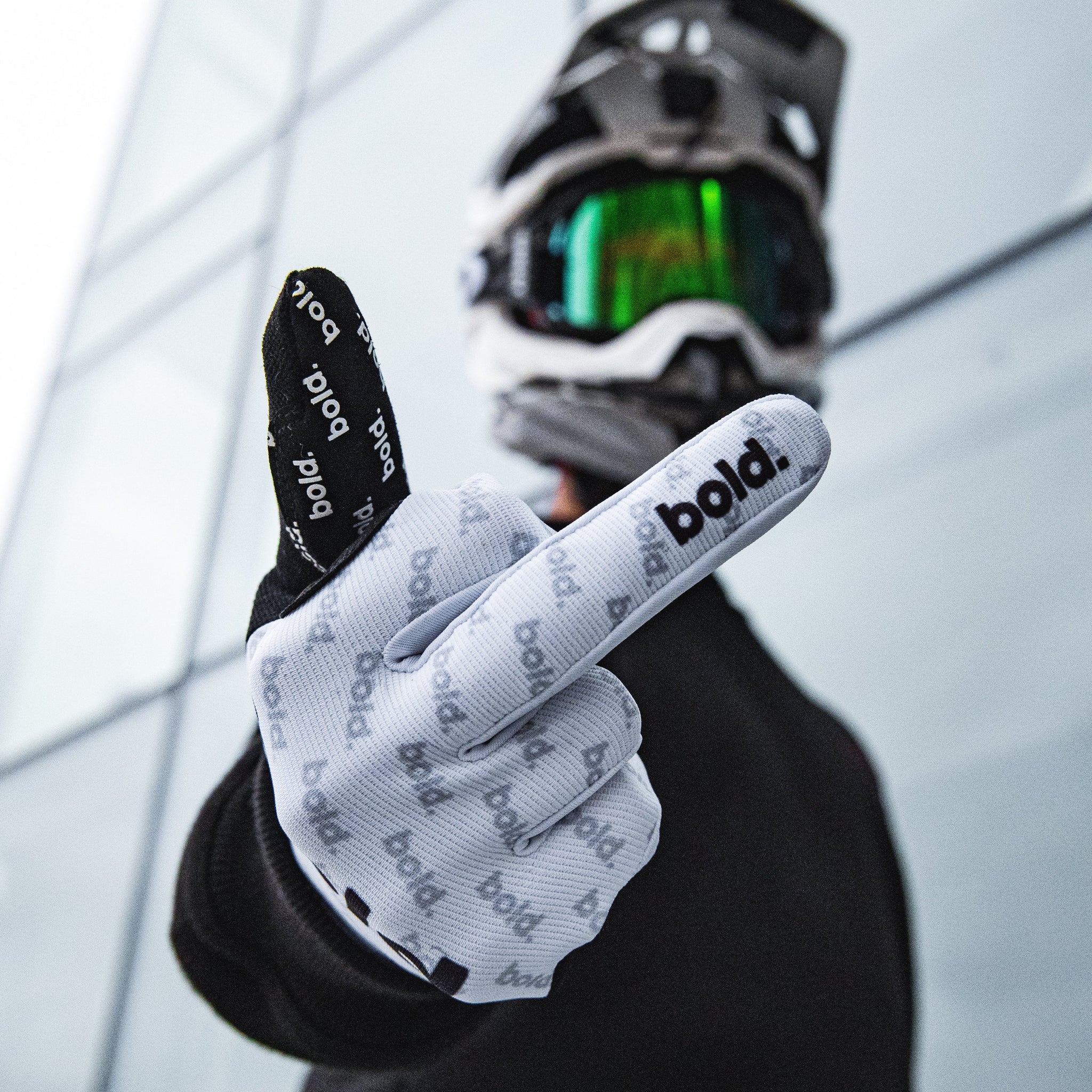 bold. AIRFORCE MX GLOVES - White Edition