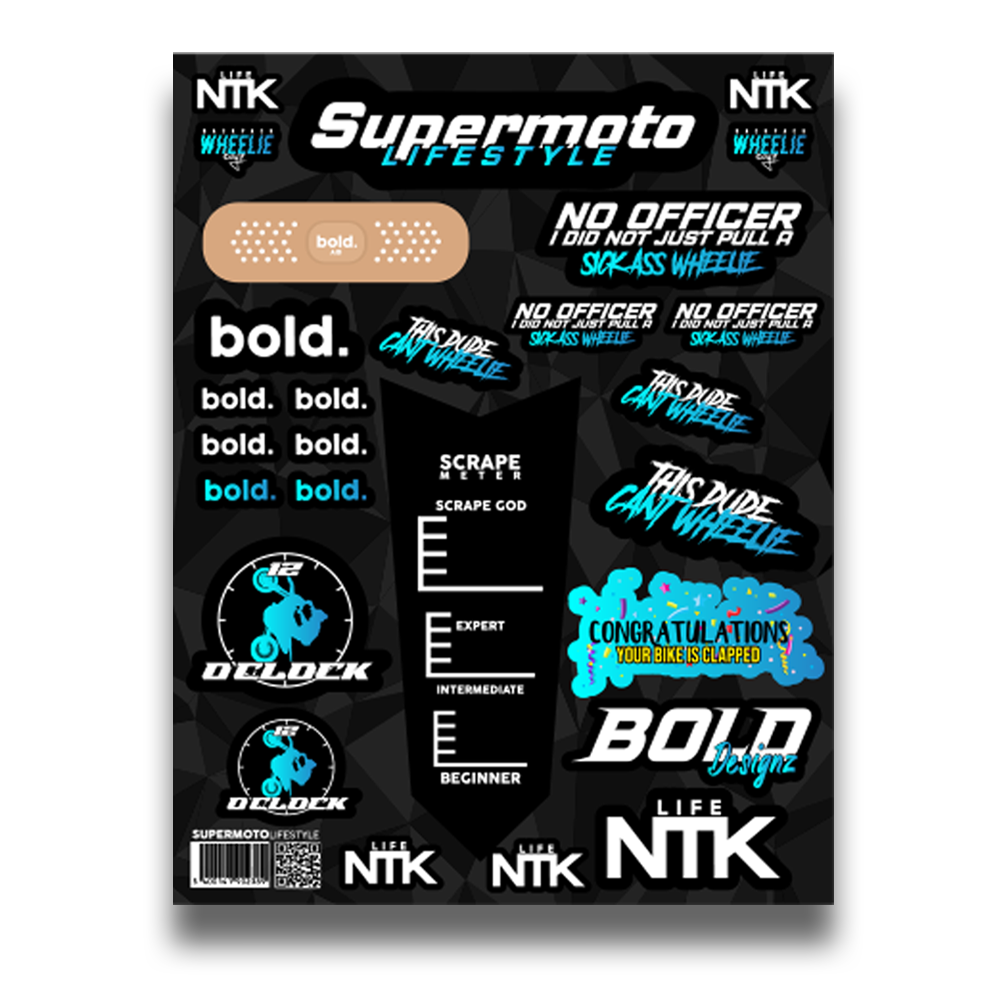 Sticker Sheet - Supermoto Lifestyle